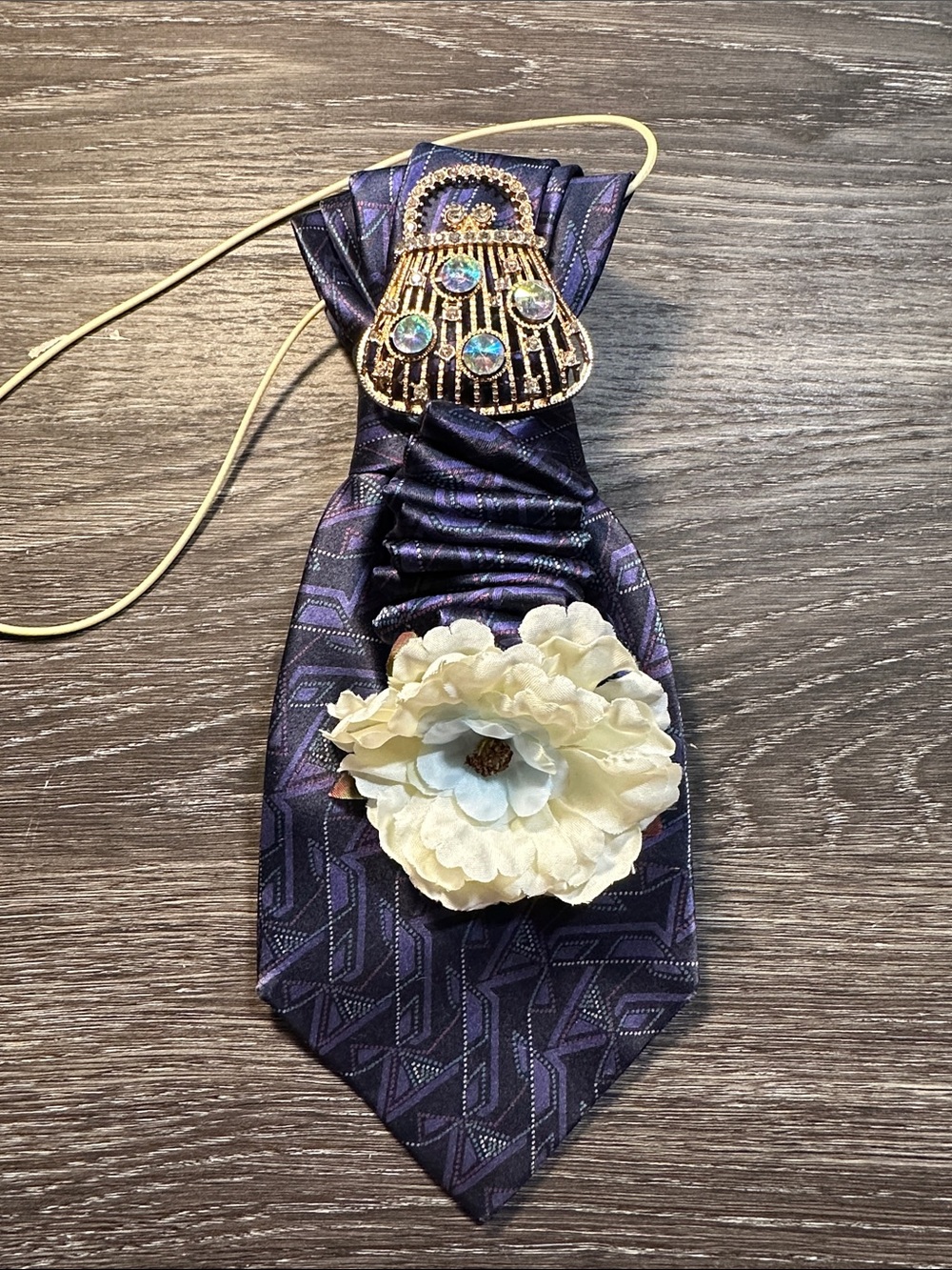 Rare Vintage Nadia Roden Silk Necklace Tie